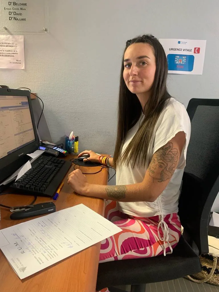 Candice, assistante médicale à la Polyclinique de Picardie, à Amiens