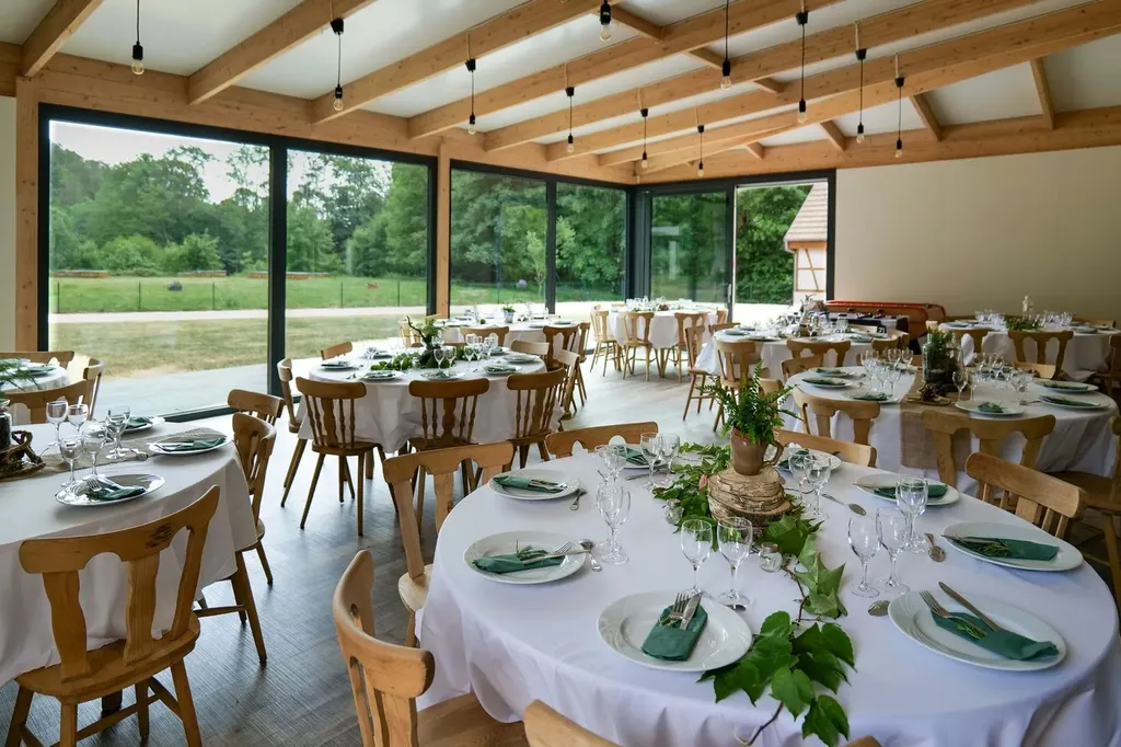 Domaine pour mariage avec hébergement et réception dans un cadre naturel en Alsace