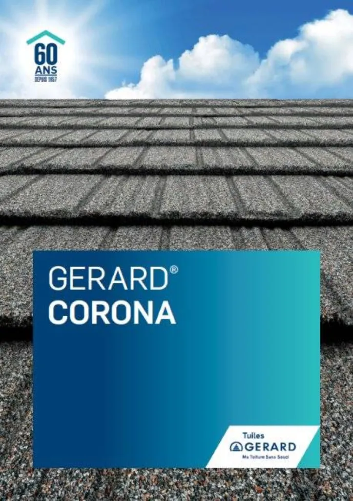 1ère page Brochure Tuiles métalliques GERARD CORONA