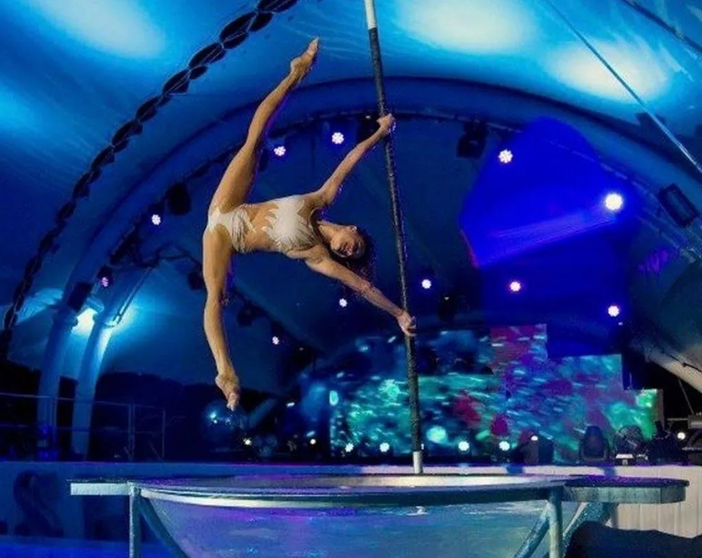 Numéro de Pole Dance international pour événementiel à st tropez dans le var