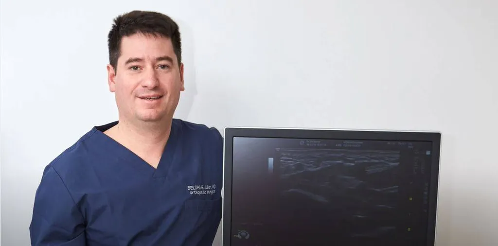 Docteur Julien Beldame, chirurgien orthopédiste, exclusif Pied Cheville, Fondateur de l'Institut de la Cheville et du Pied à Amiens (ICP Amiens), consulte à l'ICP Paris