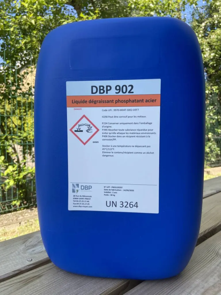 DBP 902 - Produit dégraissant phosphatant pour les aciers en carbone