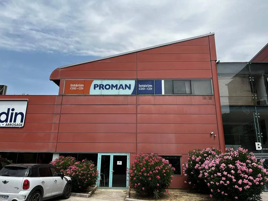 décoration adhésive vitres agence PROMAN Aubagne