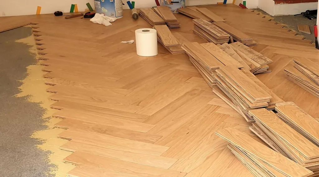 Pose Parquet Collé