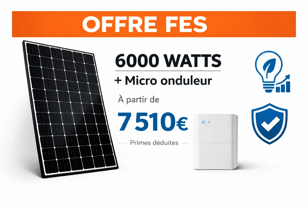 Offre 6000 W micro onduleur – Autoconsommation renforcée pour foyer familial