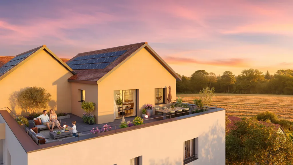 Programme immobilier neuf à Ostwald – Appartements contemporains du 2 au 4 pièces à proximité immédiate de Strasbourg