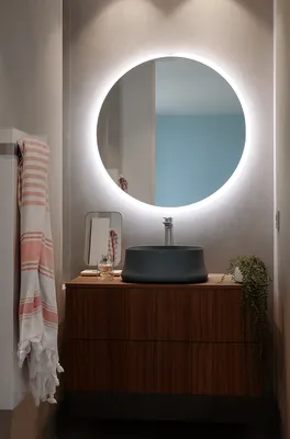 meuble suspendu avec vasque à poser