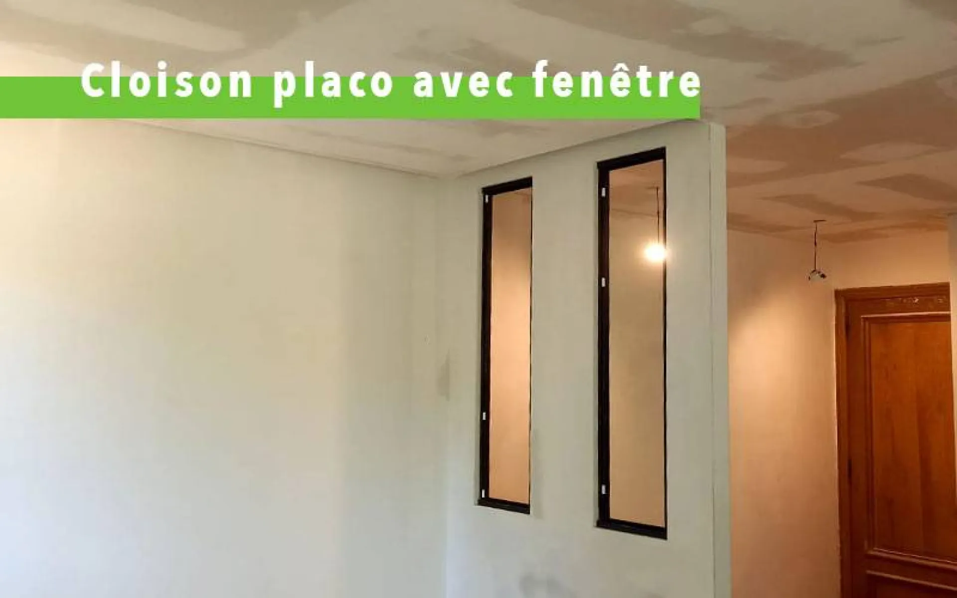 Pose de cloison placo