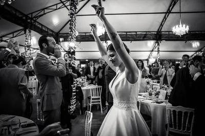 wedding party in french castle
