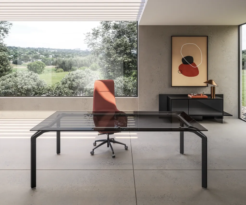 Bureau en verre trempé design Italien à Nîmes