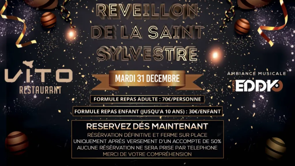 RÉVEILLON DU 31 DÉCEMBRE 2019