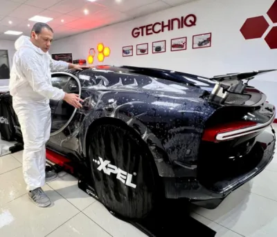 Film de protection carrosserie sur une HYPER CAR !!  Bugatti Chiron