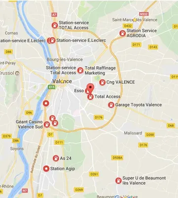 Stations essences  Valence Valence Stations essences