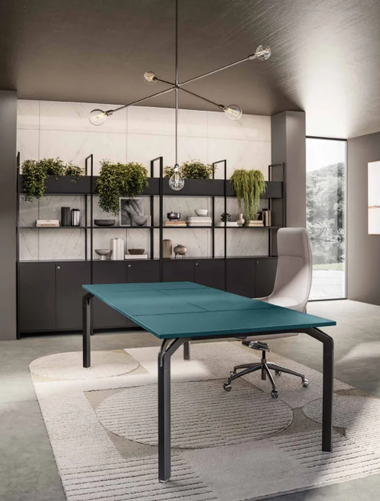 Bureau de direction YOGA avec plateau Cuir de About Office à Marseille