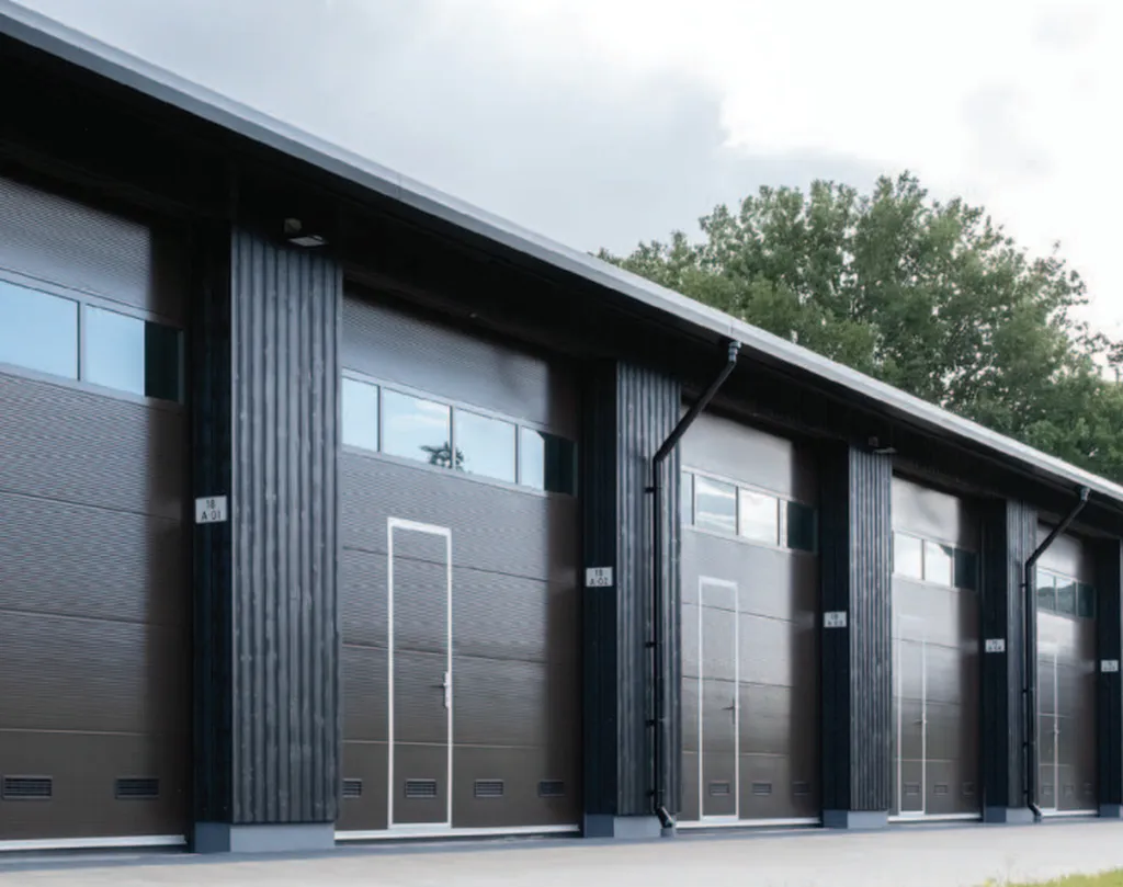 portillon intégré dans porte sectionnelle