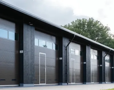 portillon intégré dans porte sectionnelle