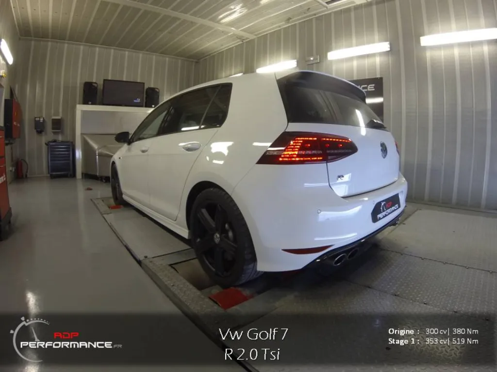 Reprogrammation moteur vw golf 7 R