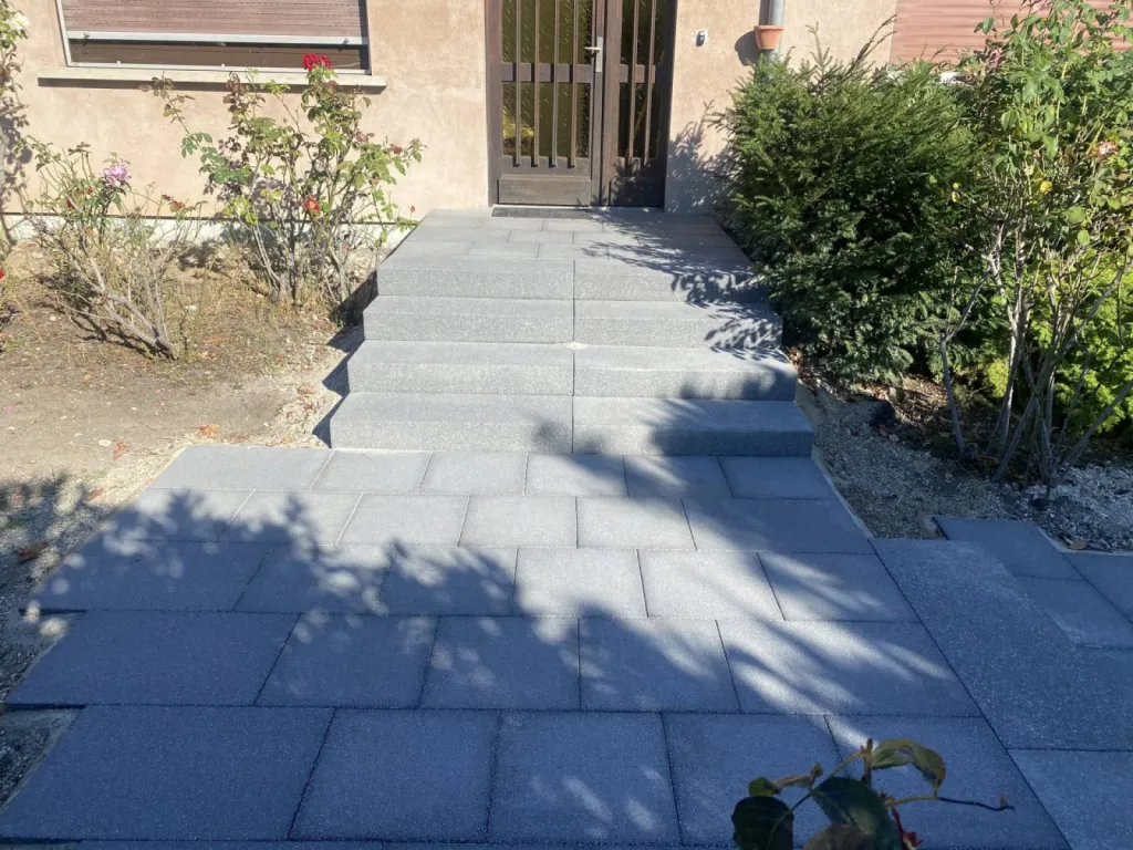 Rénovation d'un escalier extérieur pour une maison à Haguenau 