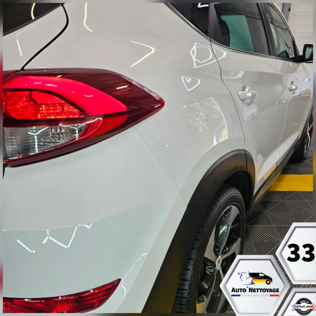 lustrage et protection céramique sur un hyundai tucson 