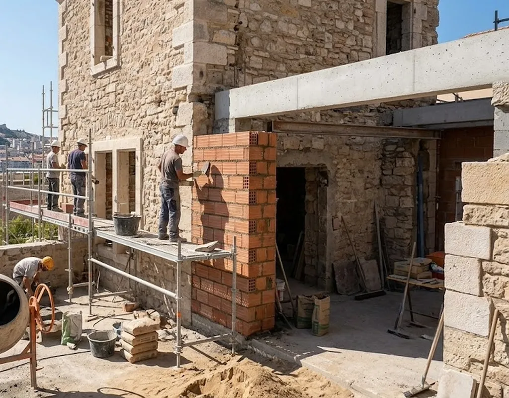 Rénovation de bâtiment et travaux de maçonnerie