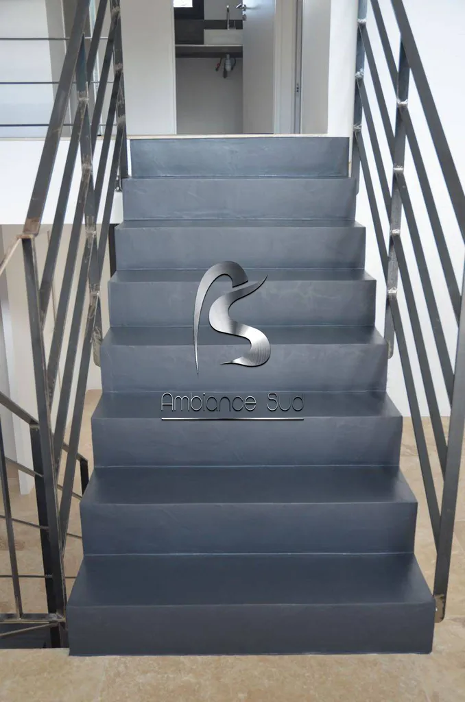ESCALIER EN BETON CIRE TALOCHE LAMBESC