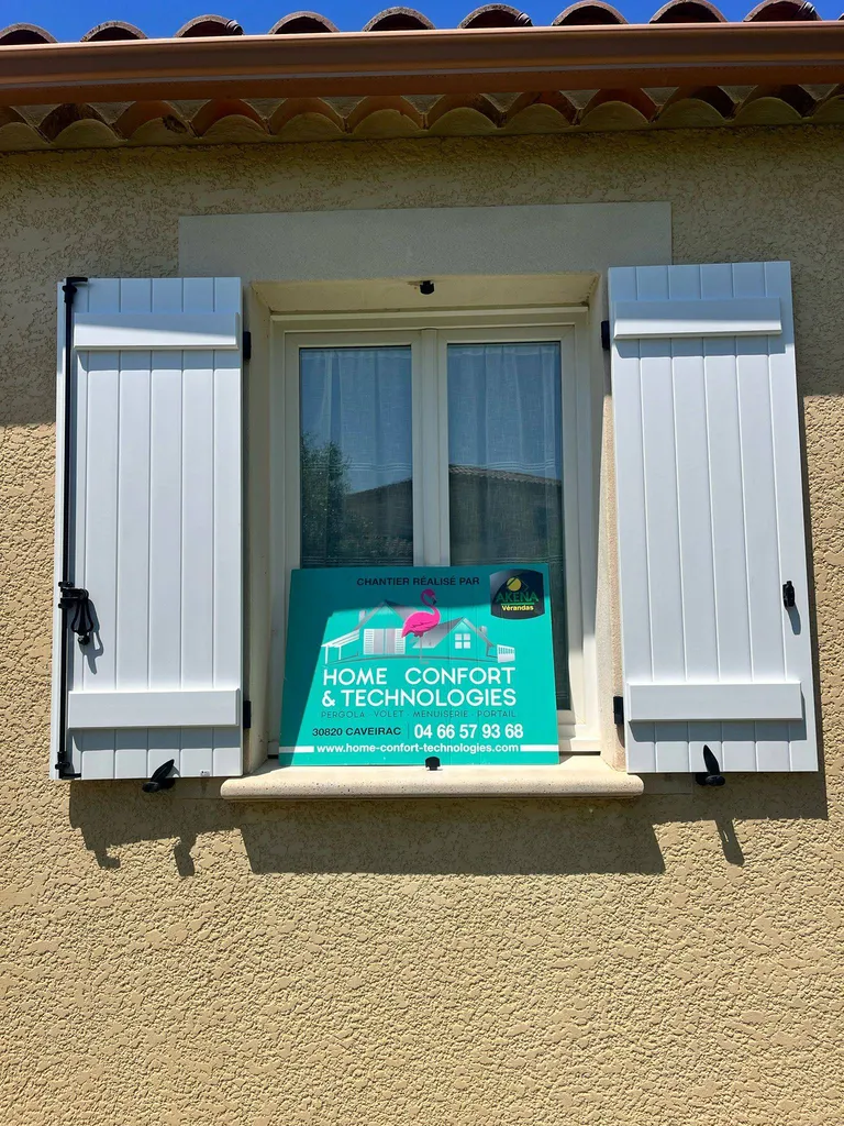 Installation de volets en composite sur mesure près de Nîmes sur la commune d'Aubord