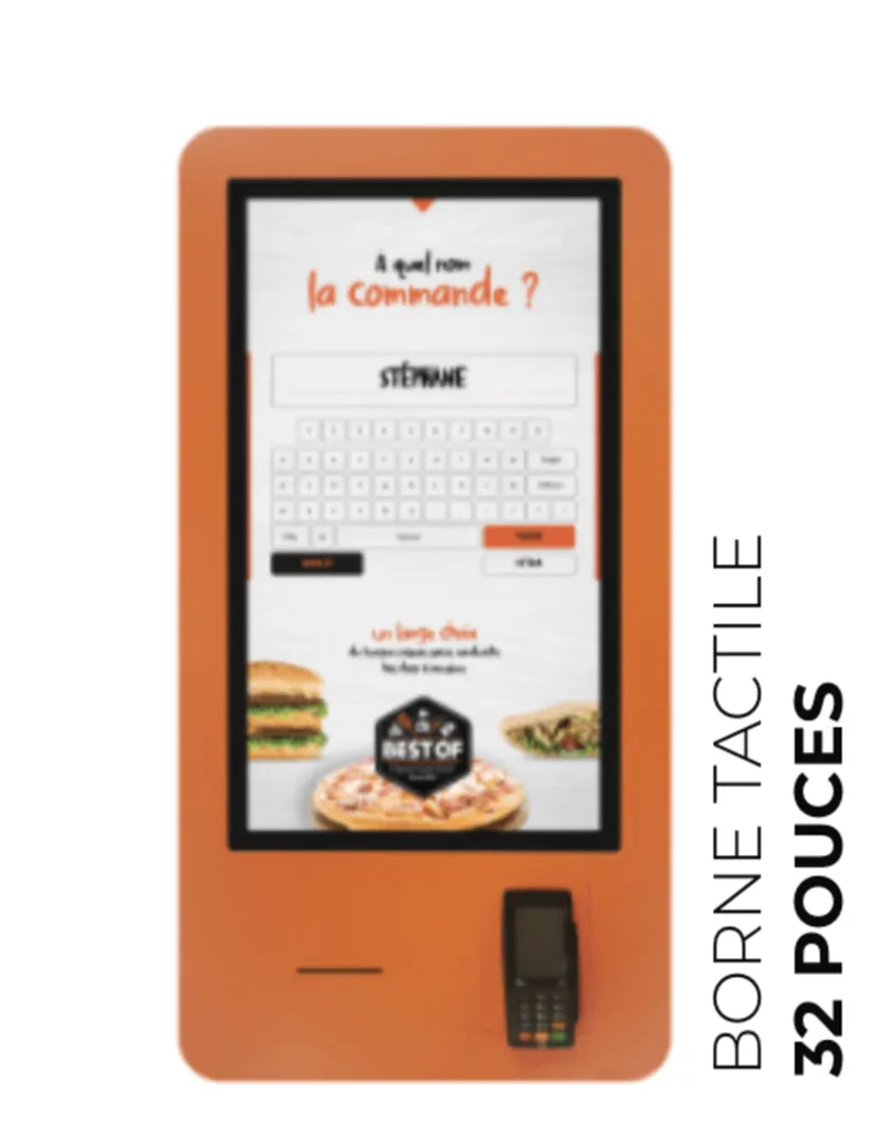 borne de commande tactile 32 pouces chez AJ MONETIC