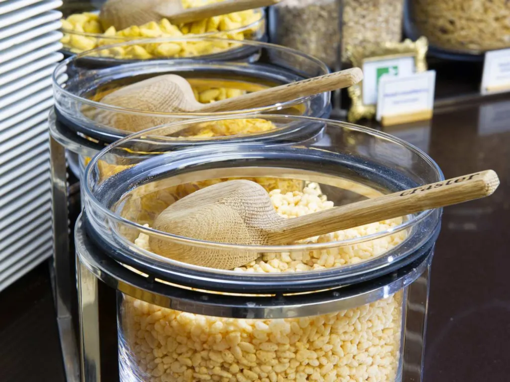 Reportage photographique petit déjeuner buffet Novotel zoom céréales