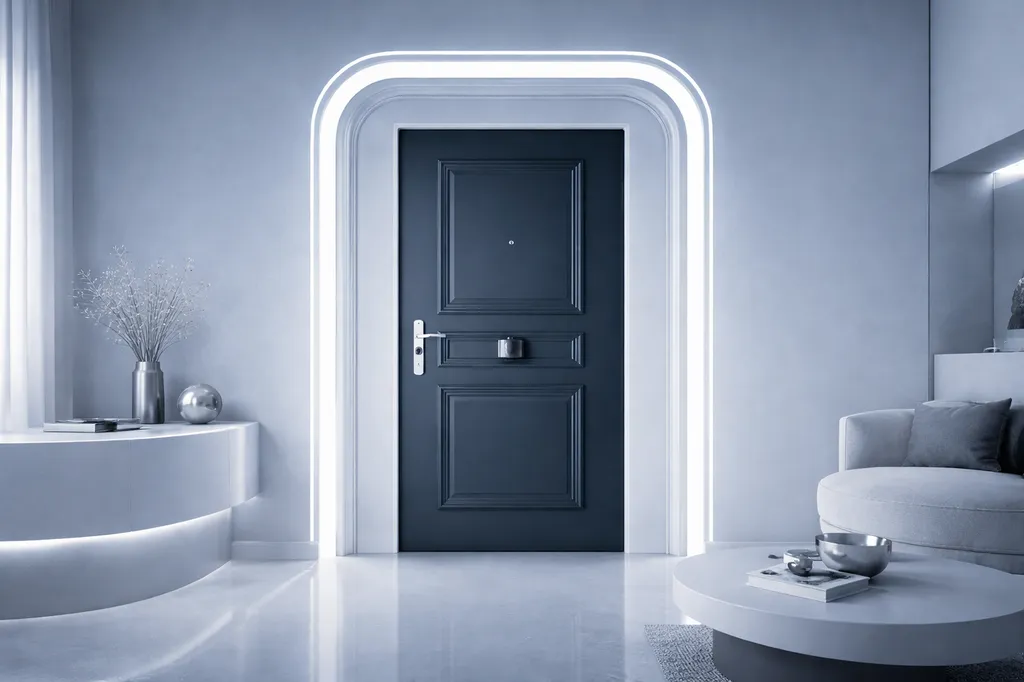 Porte blindée d'appartement Point Fort Fichet Foxeo+ XP en Corse-du-Sud : le niveau de sécurité maximum A2P BP3, 9 points de fermeture et isolation phonique 47 dB