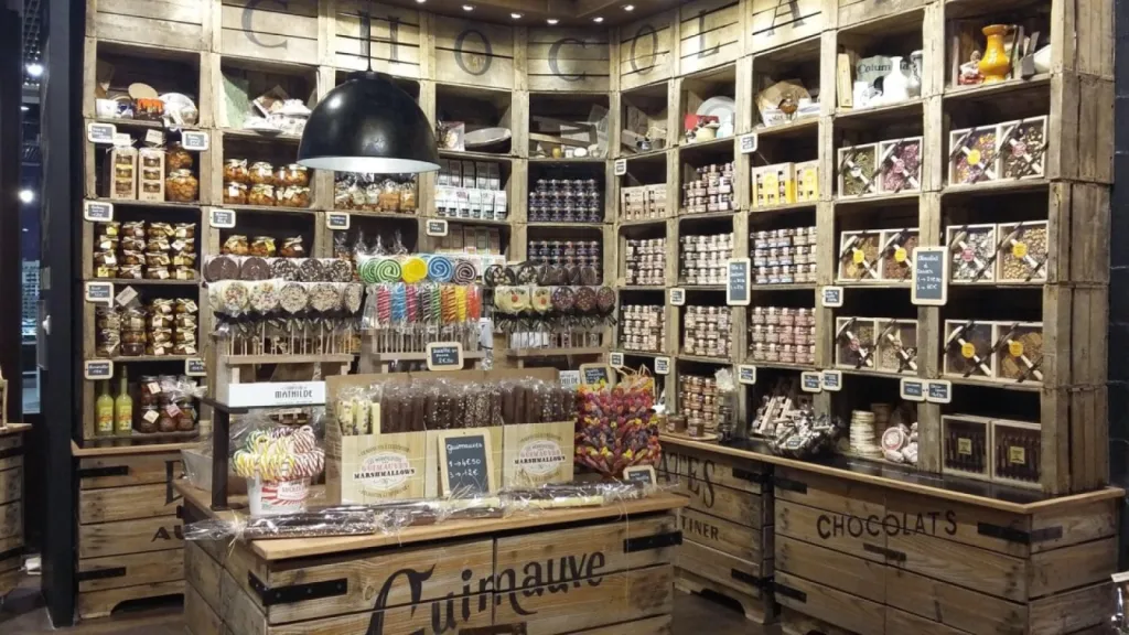 intérieur comptoir de Mathilde éclairage et son intelligent à Lyon