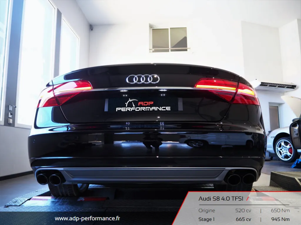 Reprogrammation moteur Marseille - Audi S8 4.0 TFSI 520cv - ADP Performance