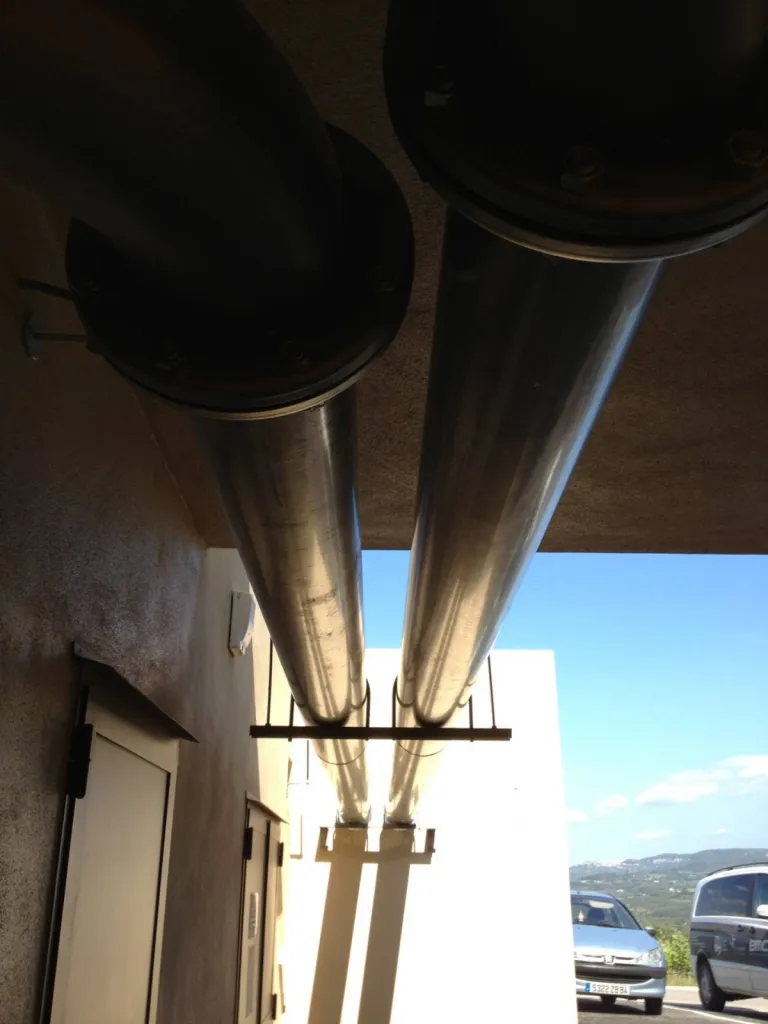 échappement inox groupe électrogène