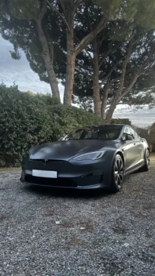 TESLA S PLAID - Pose de film de protection carrosserie à Antibes - XPEL PPF - 06