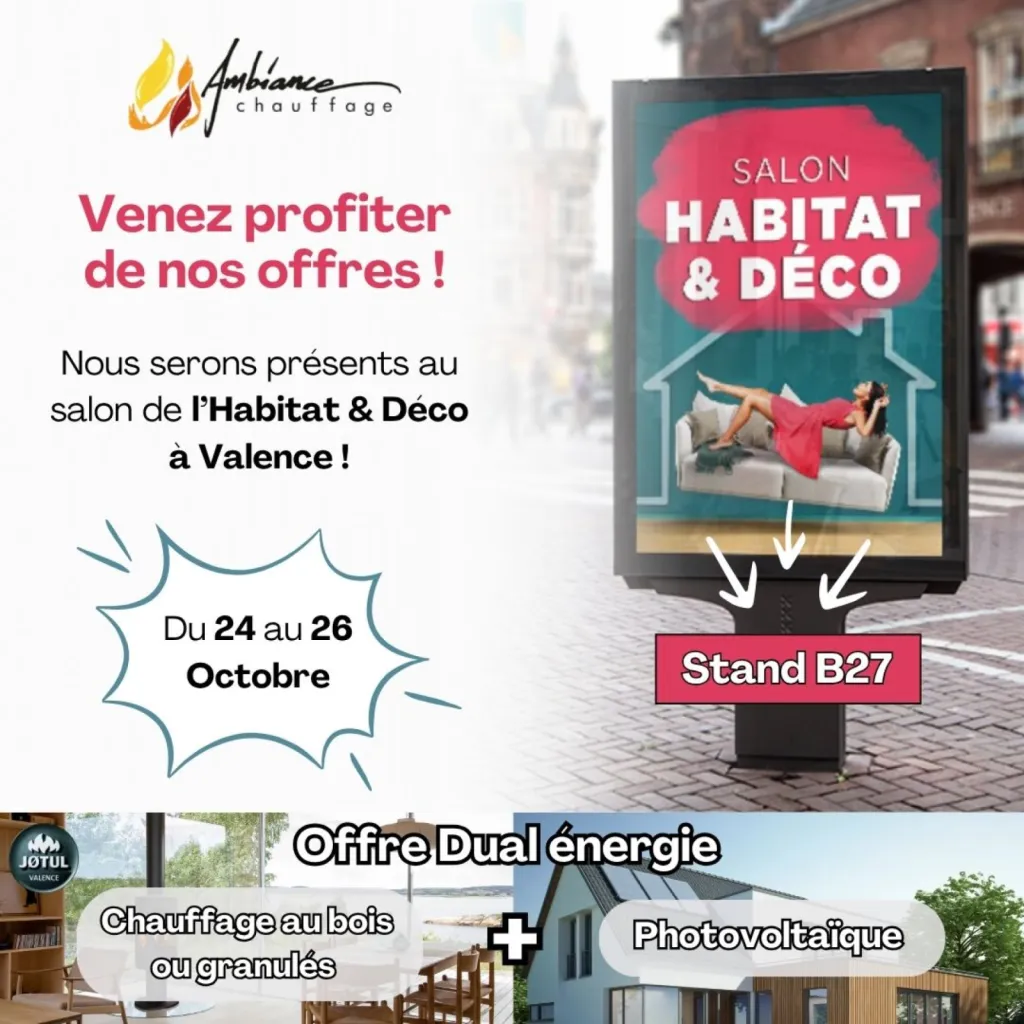 Ambiance Chauffage Jøtul Valence au Salon de l’Habitat de Valence !