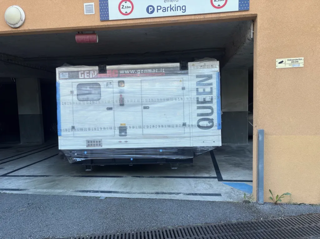  Mise en place d’un groupe électrogène de 170 kva dans un parking souterrain à Nice 