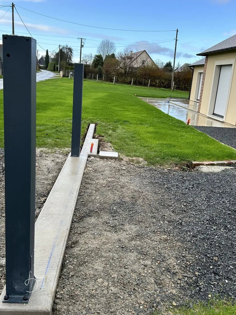 Installation de Murets en Maconnerie, Piliers de Portails en Briques et Soubassements en Béton au Havre et sa région ou agglomération en Seine-Maritime 76