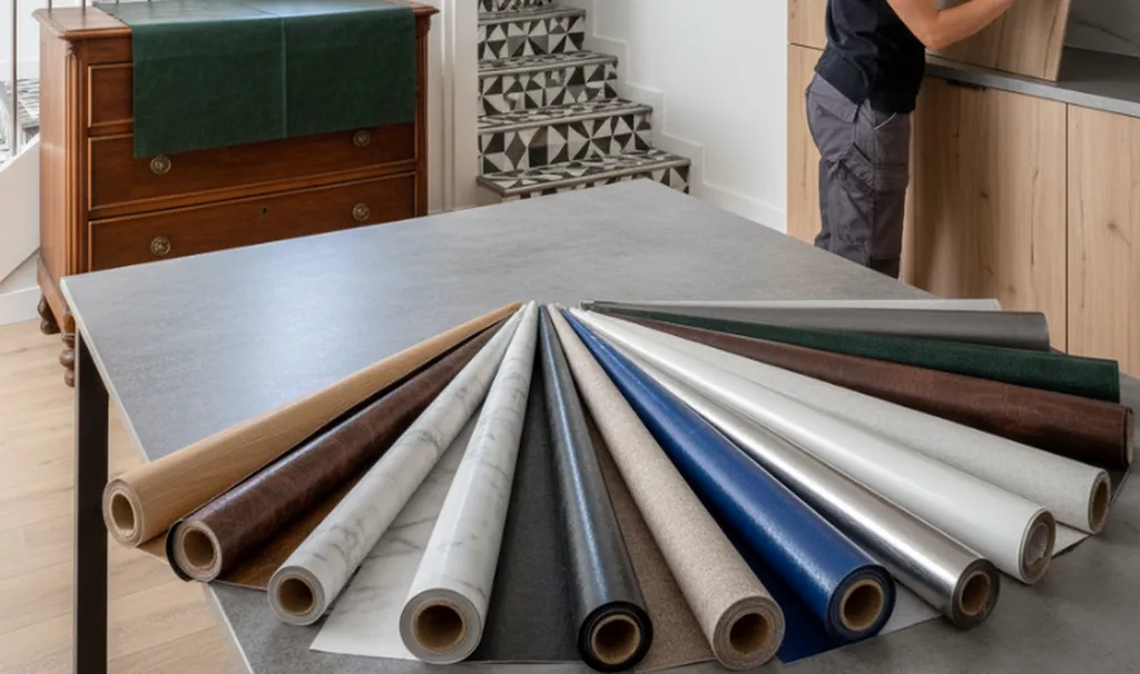 Relooker complètements votre cuisine, salle de bain et mobilier d'intérieurs grâce à une large gamme d'adhésifs haut de gamme