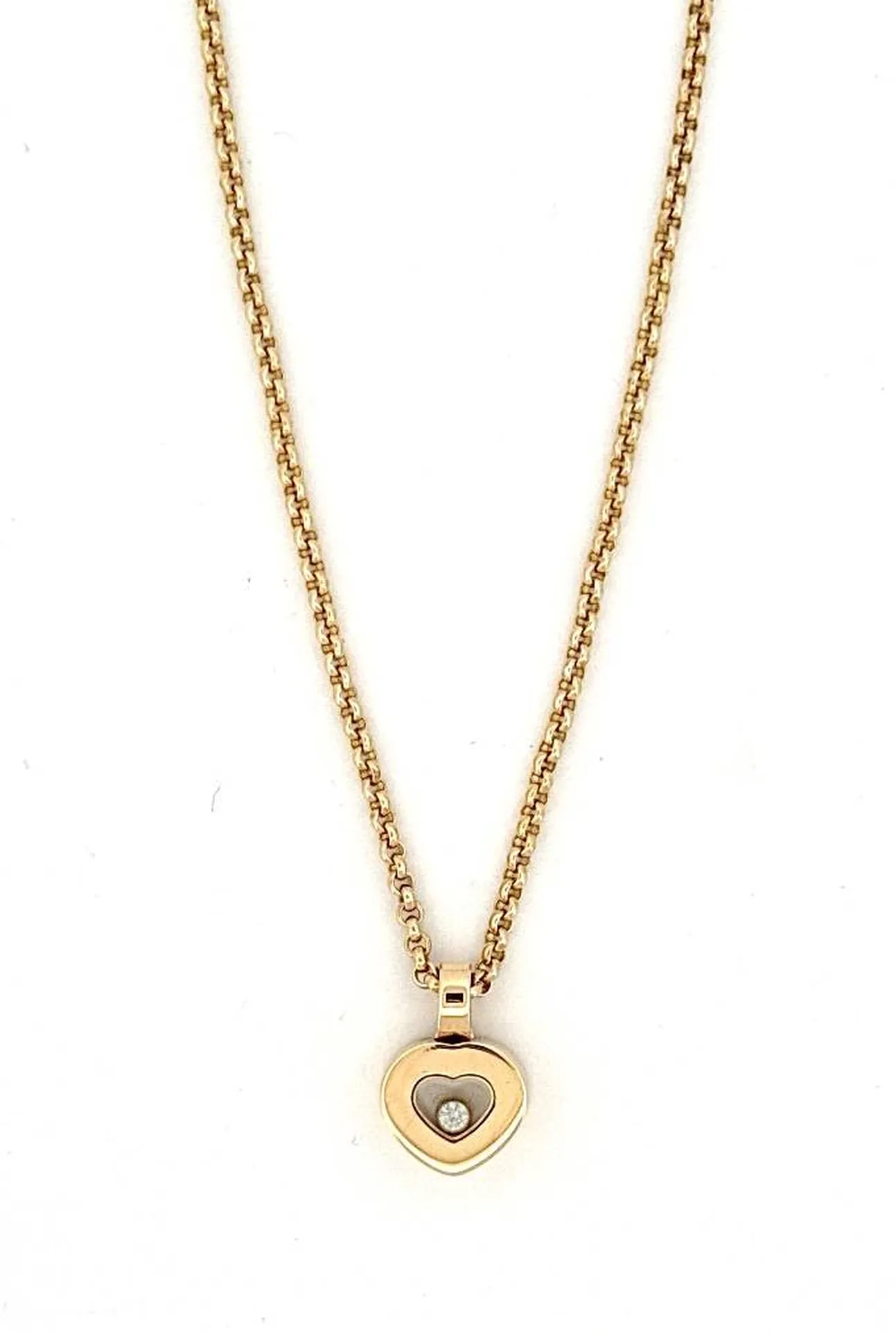 Collier cœur Chopard diamant mobile – Dépôt-vente Or Ligne Bassin d’Arcachon