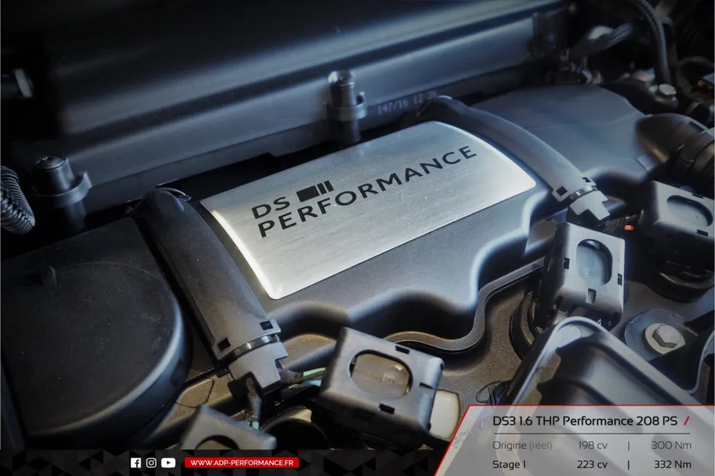 Reprogrammation moteur Aix en Provence - DS3 1.6 THP Performance 208cv - ADP Performance
