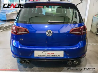 Vue arriere installation Catback cende Golf 7 r