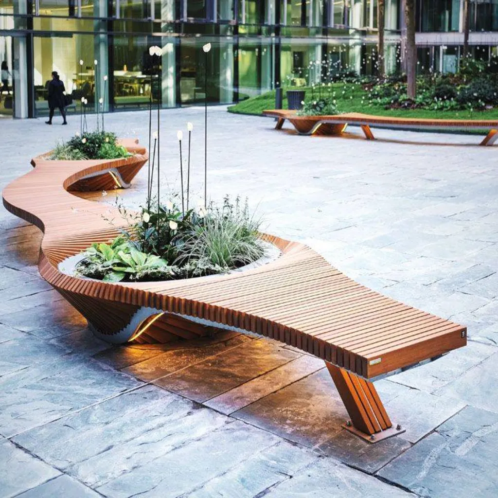 Banc floral Villeurbanne