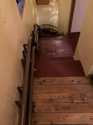 double rail Otolift avec changement de pente