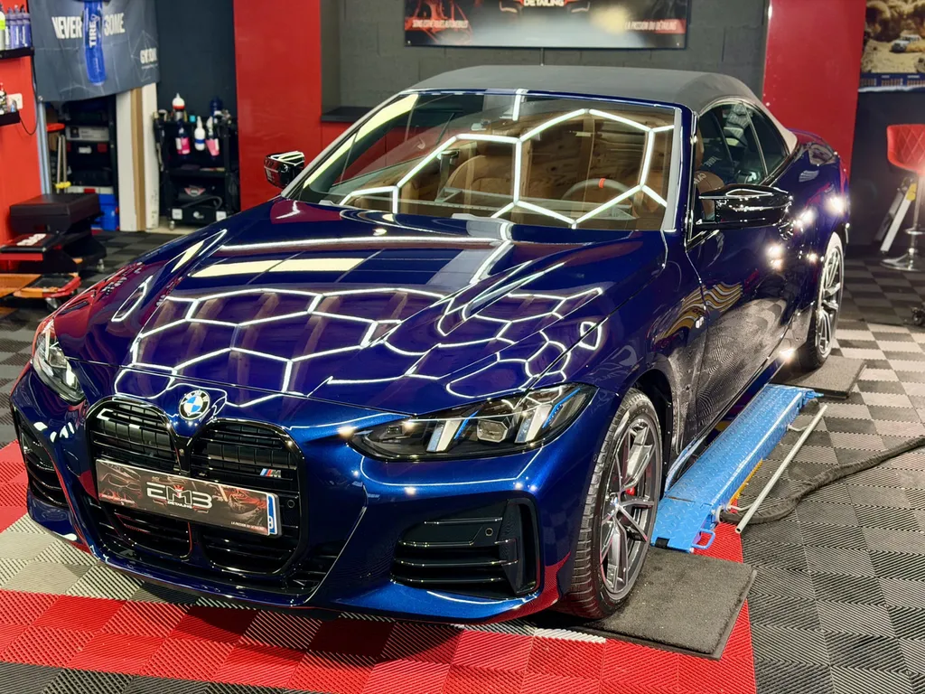 BMW 440i Cabriolet – Traitement céramique haut de gamme à Vaugneray (Ouest Lyonnais)