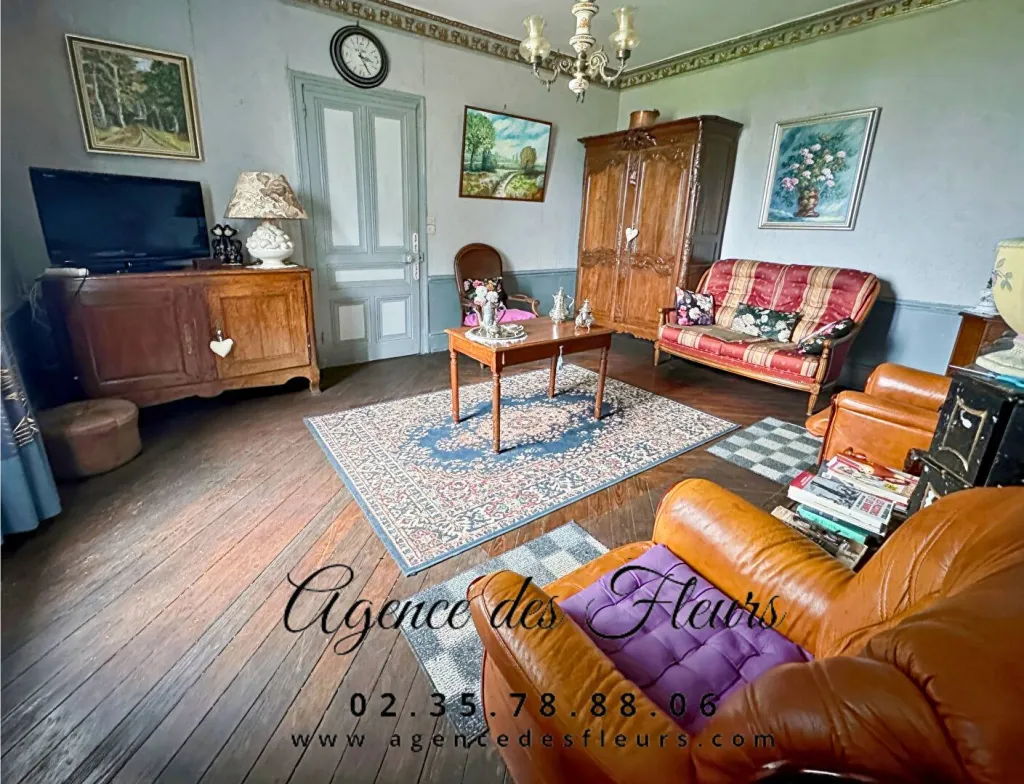 A vendre maison bourgeoise de 137 m² édifiée sur un terrain de 3545 m² sur la commune de ESCROVILLE 27400