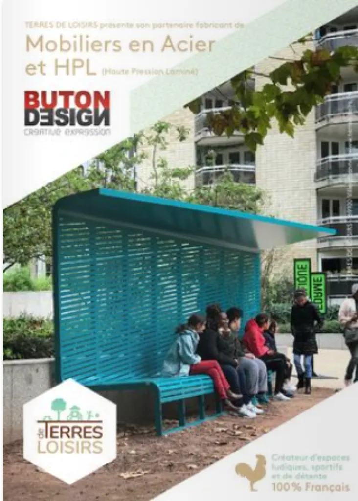 Catalogue Mobiliers Acier/HPL BUTON par TERRES DE LOISIRS