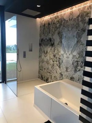 salle de bain marbre