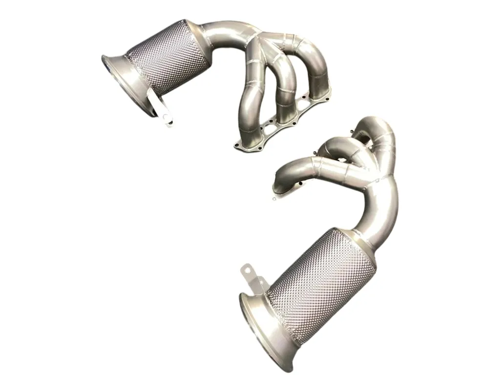 Collecteurs d'échappement inox pour Porsche 911 GT3 992.1 et GT3 RS 992.1, pièce performance améliorant le flux des gaz, la puissance et la sonorité.