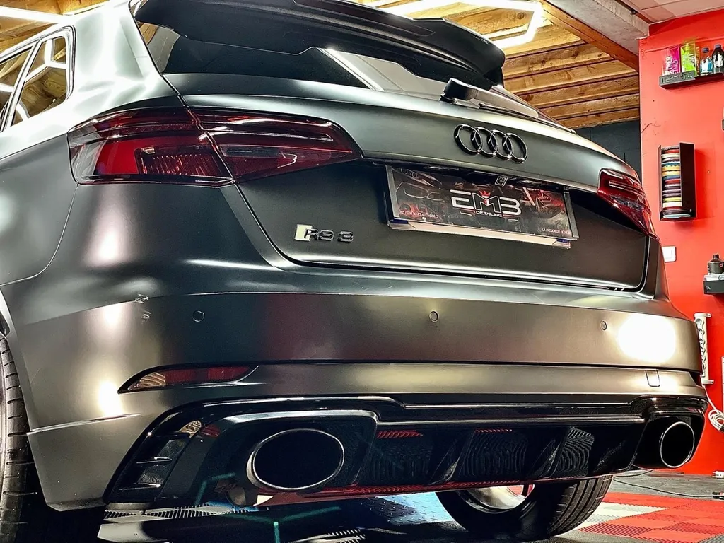 Covering protection PPF traitement céramique Audi RS3 à Lyon