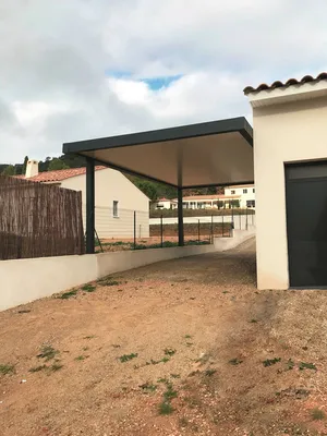 Installation carport camping car structure aluminium sur Cestas par Aquit'M