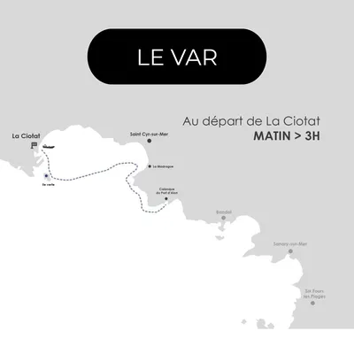 Circuit demi journée dans les Calanques Var au départ de la Ciotat